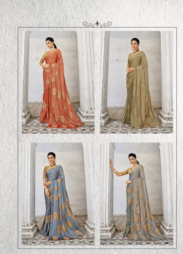 Ynf Mango Chiffon Designer Sarees Catalog